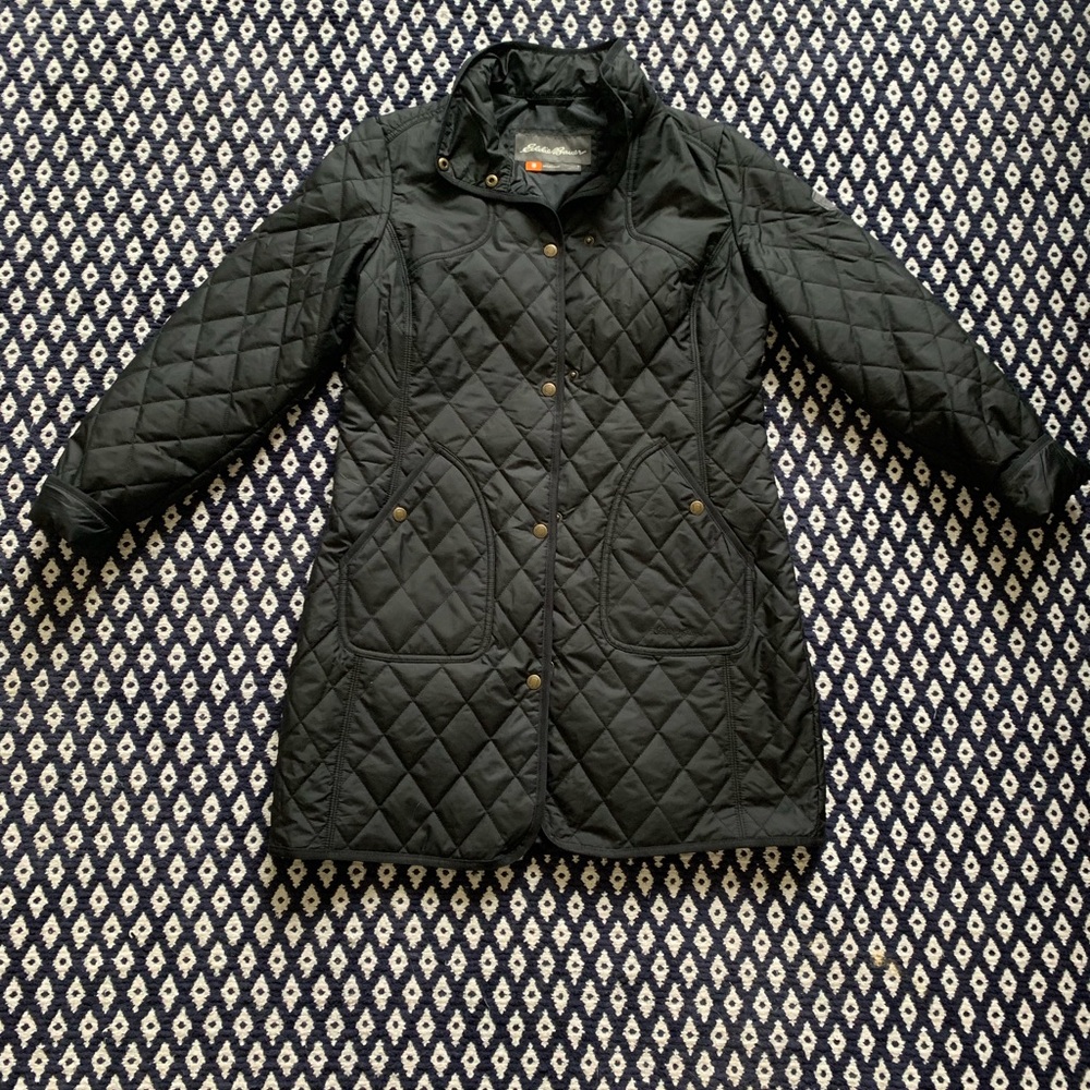 Eddie Bauer Black Quilted Jacket